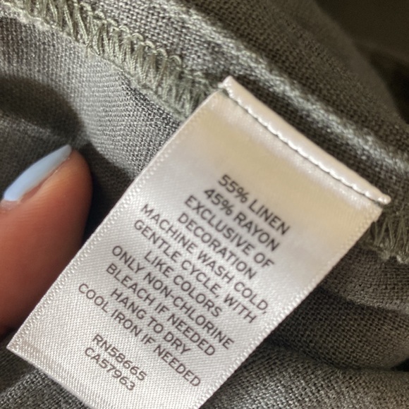 Grey part linen Calslon beluga shorts - Picture 9 of 9